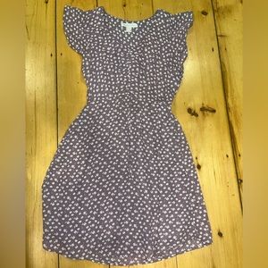 Monteau Los Angelos Spring Purple Pastel Flower Dress